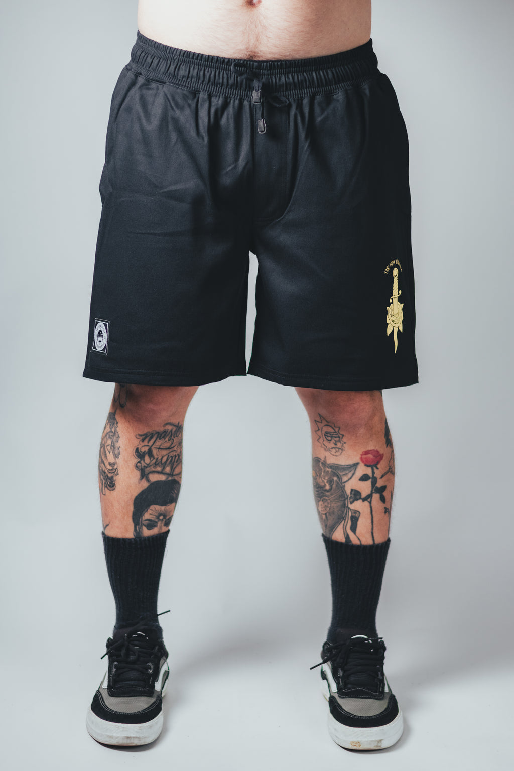 Short Sarja Loose Fit Preto