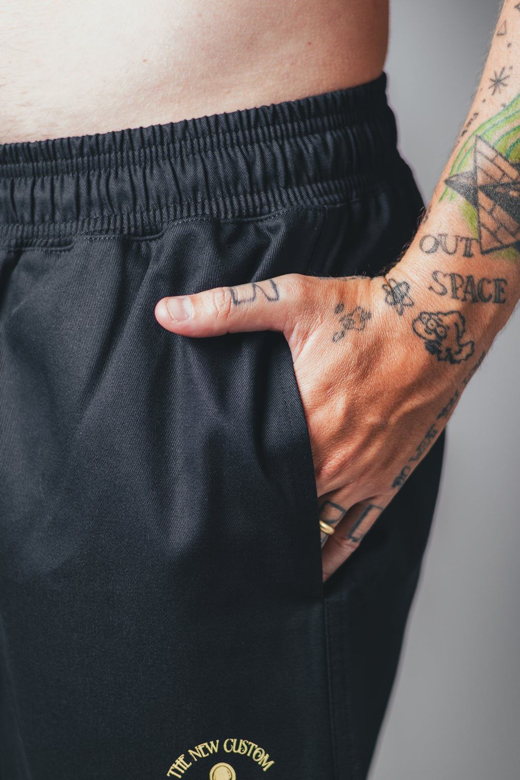 Short Sarja Loose Fit Preto