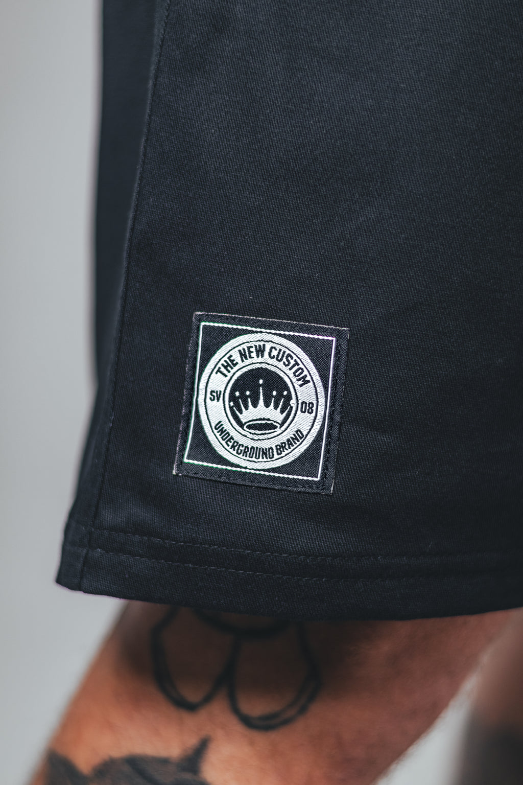 Short Sarja Loose Fit Preto